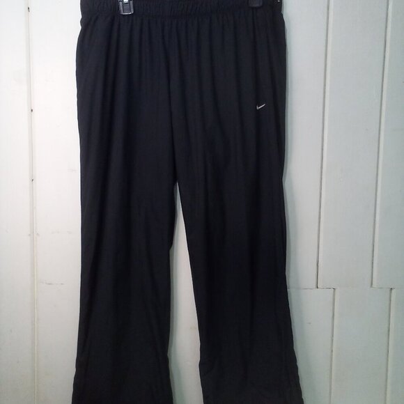 Nike Track Pants Men L Zipper Ankle Lined Active Athletic Black - Picture 2 of 16